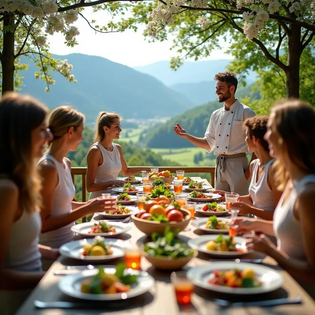 Kremasta rižota z gobami in šparglji