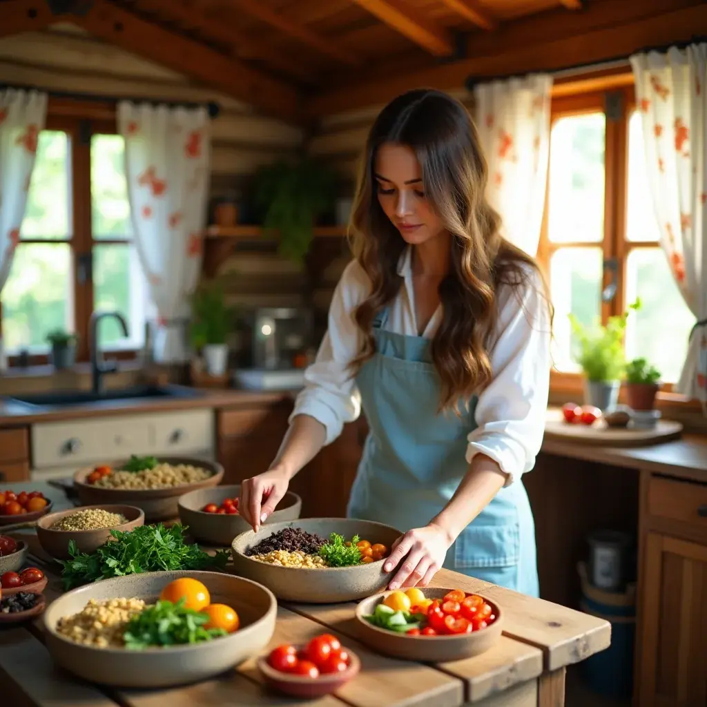 Zdrava solata z lokalnimi sestavinami